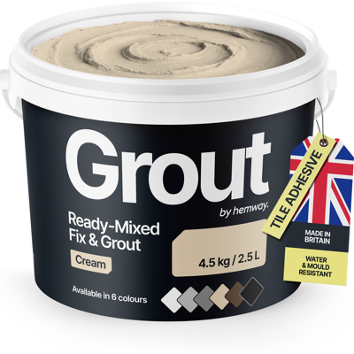 Hemway - Premium Cream Ready-Mixed Grout - Grout Hemway - Premium Cream Ready-Mixed Grout - Grout