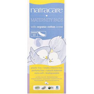 Natracare, Maternity Pads with Organic Cotton Cover, 10 Pads Natracare, Maternity Pads with Organic Cotton Cover, 10 Pads