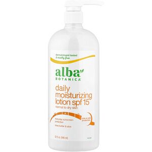 Alba Botanica, Daily Moisturizing Lotion, SPF 15, Normal to Dry Skin, 32 fl oz (946 ml) Alba Botanica, Daily Moisturizing Lotion, SPF 15, Normal to Dry Skin, 32 fl oz (946 ml)