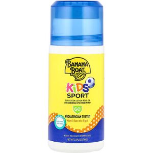 Banana Boat, Kids Sport, Sunscreen Lotion Roll-On, SPF 60+, 2.5 fl oz (75 ml) Banana Boat, Kids Sport, Sunscreen Lotion Roll-On, SPF 60+, 2.5 fl oz (75 ml)