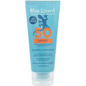 Blue Lizard Australian Sunscreen, Sport Mineral Sunscreen, SPF 50, 3 fl oz (89 ml) Blue Lizard Australian Sunscreen, Sport Mineral Sunscreen, SPF 50, 3 fl oz (89 ml)
