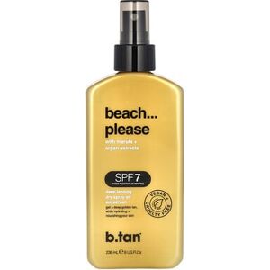 b.tan, Beach...Please, Dry Spray Oil Sunscreen, SPF 7, Deep Tanning, 8 fl oz (236 ml) b.tan, Beach...Please, Dry Spray Oil Sunscreen, SPF 7, Deep Tanning, 8 fl oz (236 ml)