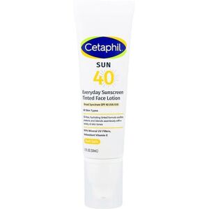 Cetaphil Everyday Sunscreen, Tinted Face Lotion, All Skin Types, SPF 40, 1.7 fl oz (50 ml) Cetaphil Everyday Sunscreen, Tinted Face Lotion, All Skin Types, SPF 40, 1.7 fl oz (50 ml)