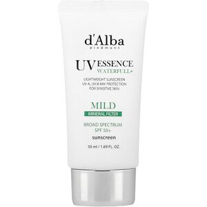 d'Alba, UV Essence Waterfull+ Sunscreen, Mild, SPF 50+, 1.69 fl oz (50 ml) d'Alba, UV Essence Waterfull+ Sunscreen, Mild, SPF 50+, 1.69 fl oz (50 ml)