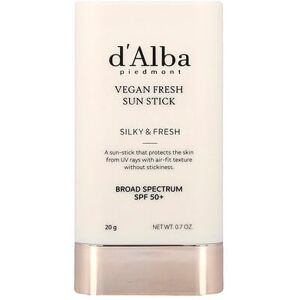 d'Alba, Vegan Fresh Sun Stick, SPF 50+, 0.7 oz (20 g) d'Alba, Vegan Fresh Sun Stick, SPF 50+, 0.7 oz (20 g)