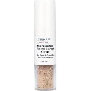 DERMA E, Essentials, Sun Protection Mineral Powder, SPF 30 , 0.16 oz (5 g) DERMA E, Essentials, Sun Protection Mineral Powder, SPF 30 , 0.16 oz (5 g)