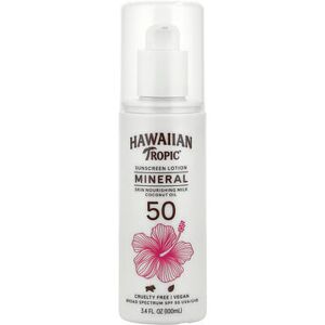 Hawaiian Tropic, Mineral Sunscreen Lotion, SPF 50 , 3.4 fl oz (100 ml) Hawaiian Tropic, Mineral Sunscreen Lotion, SPF 50 , 3.4 fl oz (100 ml)