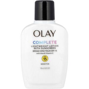 Olay, Complete, Lightweight Lotion with Sunscreen, SPF 15, Sensitive, Fragrance Free, 4 fl oz (118 ml) Olay, Complete, Lightweight Lotion with Sunscreen, SPF 15, Sensitive, Fragrance Free, 4 fl oz (118 ml)