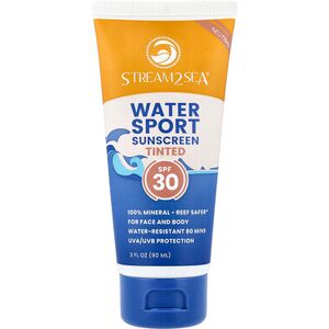 Stream2Sea, Water Sport Sunscreen, Tinted, SPF 30, Neutral, 3 fl oz (90 ml) Stream2Sea, Water Sport Sunscreen, Tinted, SPF 30, Neutral, 3 fl oz (90 ml)