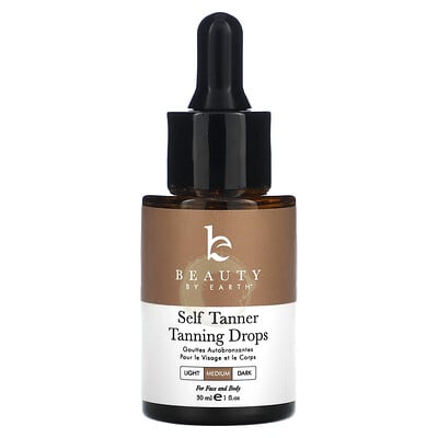 Beauty By Earth, Self Tanner Tanning Drops, Medium , 1 fl oz (30 ml) Beauty By Earth, Self Tanner Tanning Drops, Medium , 1 fl oz (30 ml)