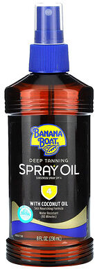 Banana Boat, Deep Tanning Spray Oil with Coconut Oil, SPF 4, 8 fl oz (236 ml)