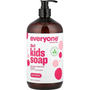 Everyone, 3 in 1 Kids Soap, Berry Blast, 32 fl oz (946 ml) Everyone, 3 in 1 Kids Soap, Berry Blast, 32 fl oz (946 ml)