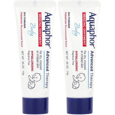 Aquaphor, Baby Healing Ointment, Fragrance Free , 2 Tubes, 0.35 oz (10 g) Each Aquaphor, Baby Healing Ointment, Fragrance Free , 2 Tubes, 0.35 oz (10 g) Each