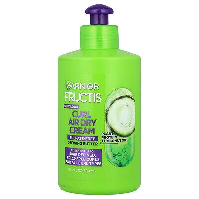 Garnier, Fructis, Curl Air Dry Cream, All Curl Types, 10.2 fl oz (300 ml) Garnier, Fructis, Curl Air Dry Cream, All Curl Types, 10.2 fl oz (300 ml)