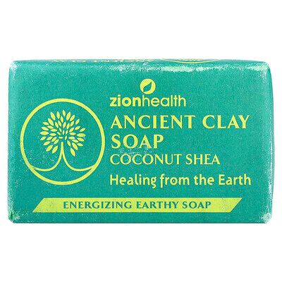 Zion Health, Ancient Clay Bar Soap, Coconut Shea, 6 oz (170 g) Zion Health, Ancient Clay Bar Soap, Coconut Shea, 6 oz (170 g)