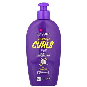 Aussie, Miracle Curls, Leave-In Detangling Milk with Coconut Oil, For Type 3A-4A, 6.7 fl oz (200 ml) Aussie, Miracle Curls, Leave-In Detangling Milk with Coconut Oil, For Type 3A-4A, 6.7 fl oz (200 ml)