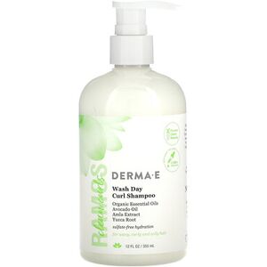 DERMA E, Ramos Clean Curls, Wash Day Curl Shampoo, For Wavy, Curly and Coily Hair, 12 fl oz (355 ml) DERMA E, Ramos Clean Curls, Wash Day Curl Shampoo, For Wavy, Curly and Coily Hair, 12 fl oz (355 ml)