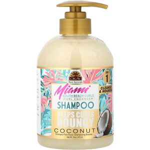 Okay Pure Naturals, Miami South Beach Curls, Curl Enhancer Shampoo, Coconut, 16 oz (473 ml) Okay Pure Naturals, Miami South Beach Curls, Curl Enhancer Shampoo, Coconut, 16 oz (473 ml)