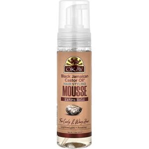 Okay Pure Naturals, Black Jamaican Castor Oil®, Hair Styling Mousse, Extra Hold, For Curly & Wavy Hair, 7.5 oz (221 ml) Okay Pure Naturals, Black Jamaican Castor Oil®, Hair Styling Mousse, Extra Hold, For Curly & Wavy Hair, 7.5 oz (221 ml)