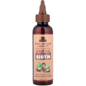 Okay Pure Naturals, Black Jamaican Castor Oil®, Natural Hair Oil, Infused With Biotin, 4 fl oz (118 ml) Okay Pure Naturals, Black Jamaican Castor Oil®, Natural Hair Oil, Infused With Biotin, 4 fl oz (118 ml)