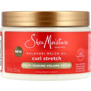 SheaMoisture, Curl Stretch Multi-Tasking Volume Cream, For Type 4 Hair, Kalahari Melon Oil, 11 fl oz (325 ml) SheaMoisture, Curl Stretch Multi-Tasking Volume Cream, For Type 4 Hair, Kalahari Melon Oil, 11 fl oz (325 ml)