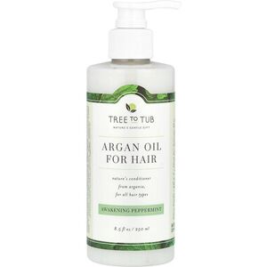 Tree To Tub, Argan Oil For Hair Conditioner, For All Hair Types, Awakening Peppermint, 8.5 fl oz (250 ml) Tree To Tub, Argan Oil For Hair Conditioner, For All Hair Types, Awakening Peppermint, 8.5 fl oz (250 ml)