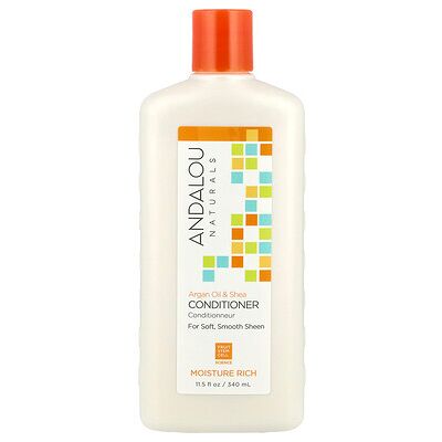 Andalou Naturals Moisture Rich Conditioner - Soft, Smooth Shine - Argan Oil & Shea Butter Andalou Naturals Moisture Rich Conditioner - Soft, Smooth Shine - Argan Oil & Shea Butter