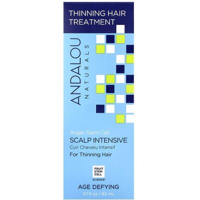 Andalou Naturals, Argan Stem Cell, Scalp Intensive, Thinning Hair Treatment, Age Defying, 2.1 fl oz (62 ml) Andalou Naturals, Argan Stem Cell, Scalp Intensive, Thinning Hair Treatment, Age Defying, 2.1 fl oz (62 ml)