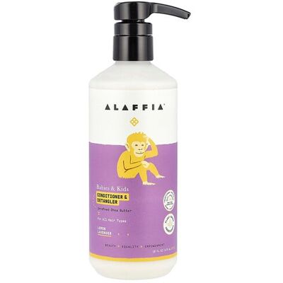 Alaffia, Babies & Kids Conditioner & Detangler, Lemon Lavender, 16 fl oz (473 ml) Alaffia, Babies & Kids Conditioner & Detangler, Lemon Lavender, 16 fl oz (473 ml)