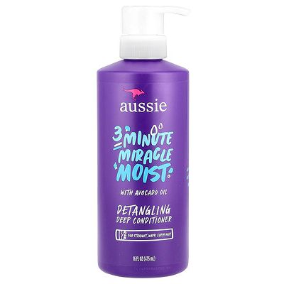 Aussie, 3 Minute Miracle Moist, Detangling Deep Conditioner with Avocado Oil, 16 fl oz (475 ml) Aussie, 3 Minute Miracle Moist, Detangling Deep Conditioner with Avocado Oil, 16 fl oz (475 ml)