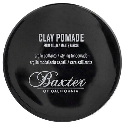Baxter of California, Clay Pomade, Firm Hold, Matte Finish, 2 oz (60 ml) Baxter of California, Clay Pomade, Firm Hold, Matte Finish, 2 oz (60 ml)
