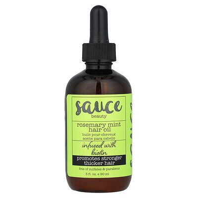 Sauce Beauty, Rosemary Mint Hair Oil, 3 fl oz (90 ml) Sauce Beauty, Rosemary Mint Hair Oil, 3 fl oz (90 ml)
