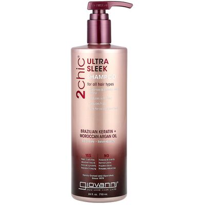 Giovanni 2chic Ultra-Sleek Shampoo - Brazilian Keratin & Moroccan Argan Oil - 24 fl oz Giovanni 2chic Ultra-Sleek Shampoo - Brazilian Keratin & Moroccan Argan Oil - 24 fl oz