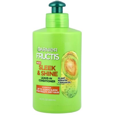 Garnier, Fructis, Sleek & Shine Leave-In Conditioner, 10.2 fl oz (300 ml) Garnier, Fructis, Sleek & Shine Leave-In Conditioner, 10.2 fl oz (300 ml)