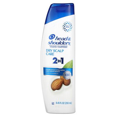 Head & Shoulders, 2 in 1 Shampoo + Conditioner, Dry Scalp Care, Infused with Almond Oil, 8.45 fl oz (250 ml) Head & Shoulders, 2 in 1 Shampoo + Conditioner, Dry Scalp Care, Infused with Almond Oil, 8.45 fl oz (250 ml)