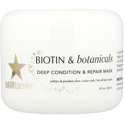 HAIRtamin, Biotin & Botanicals, Deep Condition & Repair Mask, 8 fl oz (236 ml) HAIRtamin, Biotin & Botanicals, Deep Condition & Repair Mask, 8 fl oz (236 ml)