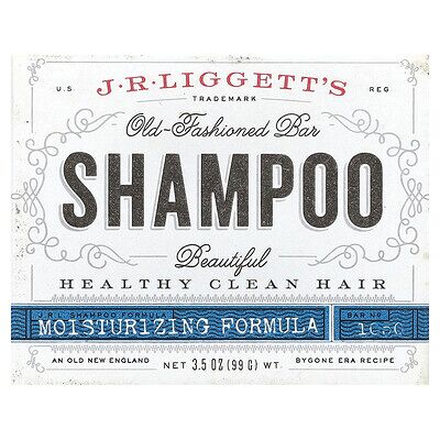 J.R. Liggett's, Old-Fashioned Shampoo Bar, Moisturizing Formula, 3.5 oz (99 g) J.R. Liggett's, Old-Fashioned Shampoo Bar, Moisturizing Formula, 3.5 oz (99 g)