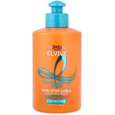 L'Oréal, Elvive, Dream Lengths Curls, Leave-In Cream, 10.2 fl oz (300 ml) L'Oréal, Elvive, Dream Lengths Curls, Leave-In Cream, 10.2 fl oz (300 ml)