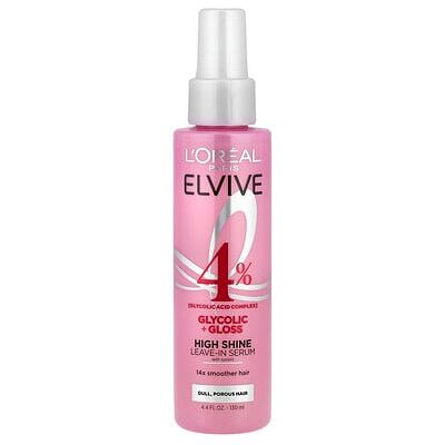 L'Oréal, Elvive, High Shine Leave-In Serum With System, 4.4 fl oz (130 ml) L'Oréal, Elvive, High Shine Leave-In Serum With System, 4.4 fl oz (130 ml)