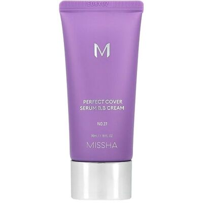 Missha, Perfect Cover Serum B.B Cream, No. 27 Honey Beige, 1.18 fl oz (35 ml) Missha, Perfect Cover Serum B.B Cream, No. 27 Honey Beige, 1.18 fl oz (35 ml)