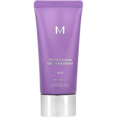 Missha, Perfect Cover Serum B.B Cream, No. 25 Warm Beige, 1.18 fl oz (35 ml) Missha, Perfect Cover Serum B.B Cream, No. 25 Warm Beige, 1.18 fl oz (35 ml)