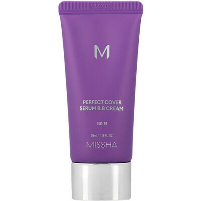 Missha, Perfect Cover Serum B.B Cream, No. 19 Ivory, 1.18 fl oz (35 ml) Missha, Perfect Cover Serum B.B Cream, No. 19 Ivory, 1.18 fl oz (35 ml)