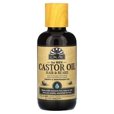 Okay Pure Naturals, For Men, Castor Oil, Hair & Beard, 4 oz (118 ml) Okay Pure Naturals, For Men, Castor Oil, Hair & Beard, 4 oz (118 ml)