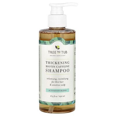 Tree To Tub, Thickening Biotin Caffeine Shampoo, Activation Blend , 8.5 fl oz (250 ml) Tree To Tub, Thickening Biotin Caffeine Shampoo, Activation Blend , 8.5 fl oz (250 ml)