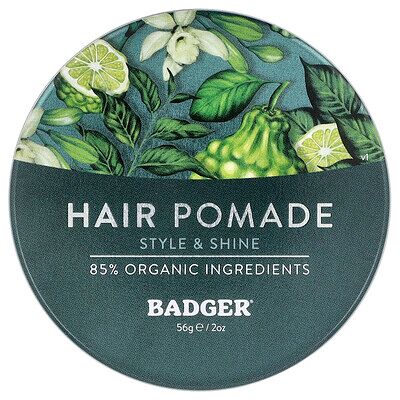 Badger Hair Pomade, For All Hair, Vanilla & Bergamot, 2 oz (56 g) Badger Hair Pomade, For All Hair, Vanilla & Bergamot, 2 oz (56 g)
