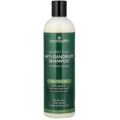 Zion Health, Ancient Clay, Anti-Dandruff Shampoo, Itch Relief Formula, 12 fl oz (355 ml) Zion Health, Ancient Clay, Anti-Dandruff Shampoo, Itch Relief Formula, 12 fl oz (355 ml)
