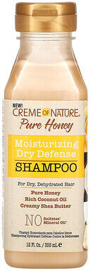 Care+ Creme Of Nature, Pure Honey, Moisturizing Dry Defense Shampoo, For Dry, Dehydrated Hair, 12 fl oz (355 ml)