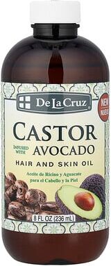 Care+ De La Cruz, Hair and Skin Oil, Castor Infused with Avocado, 8 fl oz (236 ml)