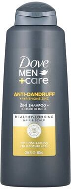 Care+ Dove, Men + Care, Anti-Dandruff 2-In-1 Shampoo + Conditioner, Pine & Citrus, 20.4 fl oz (603 ml)
