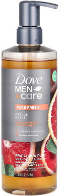 Care+ Dove, Men + Care, 2-in-1 Shampoo + Conditioner, Orange & Sage , 17.5 fl oz (517 ml)